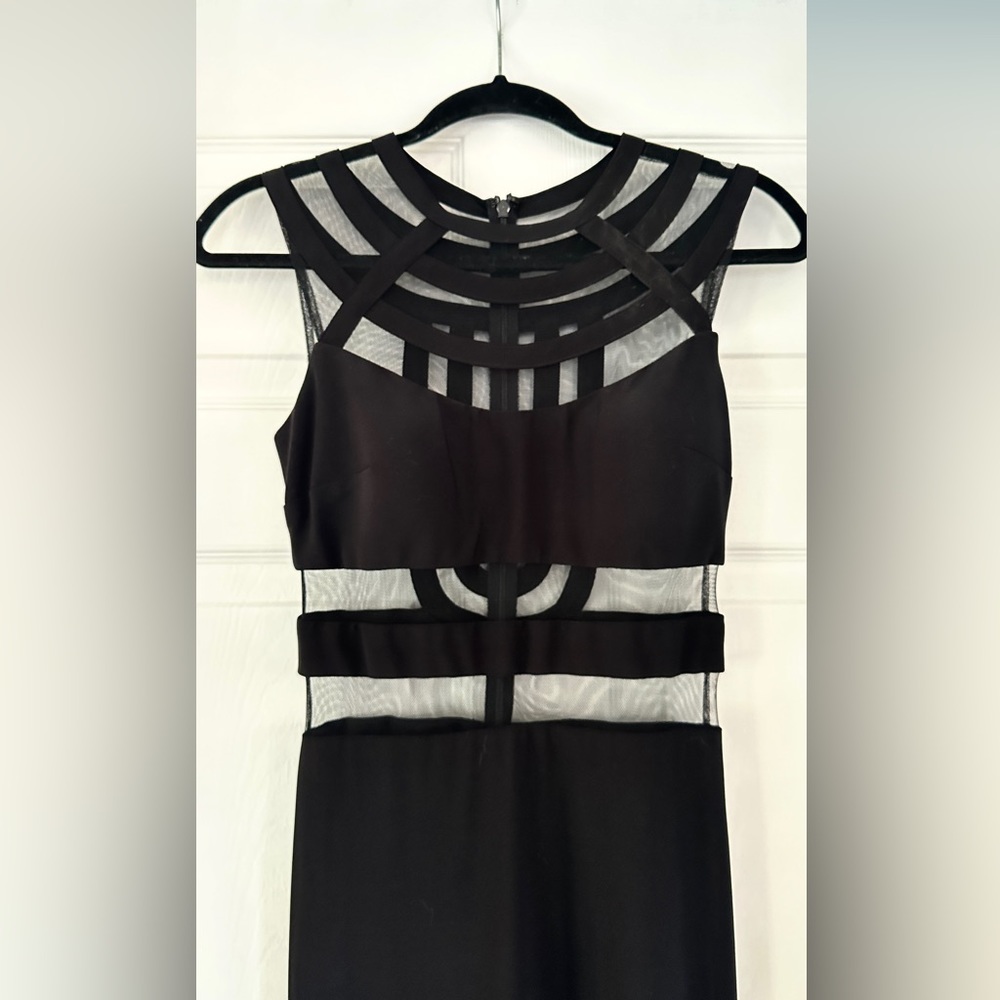 Macy’s Elegant Black Sheer Gown